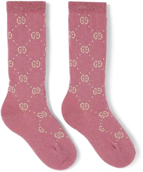 gucci socks grey and pink|pink gucci socks kids.